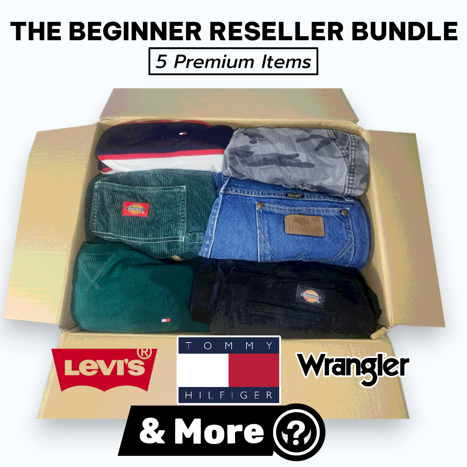 The Beginner Reseller Bundle - 5 Premium Pieces (Grade A)